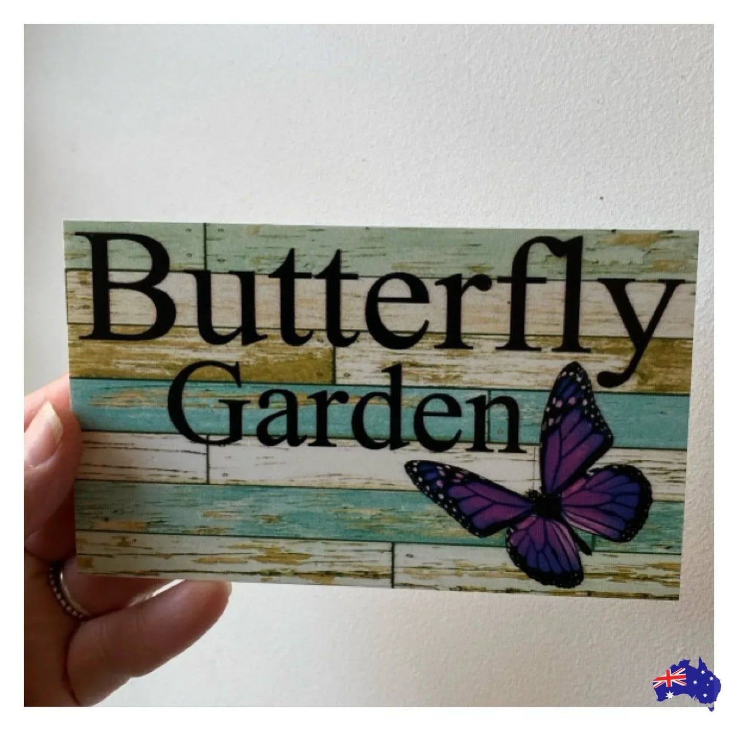 Butterfly Garden Custom Personalised Sign - The Renmy Store Homewares & Gifts