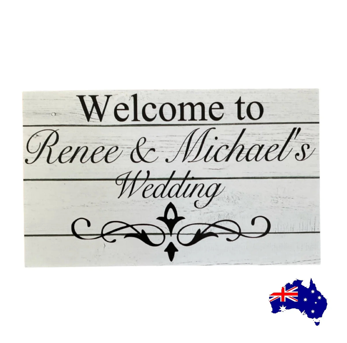 Custom Personalised Welcome To Wedding Sign - The Renmy Store Homewares & Gifts