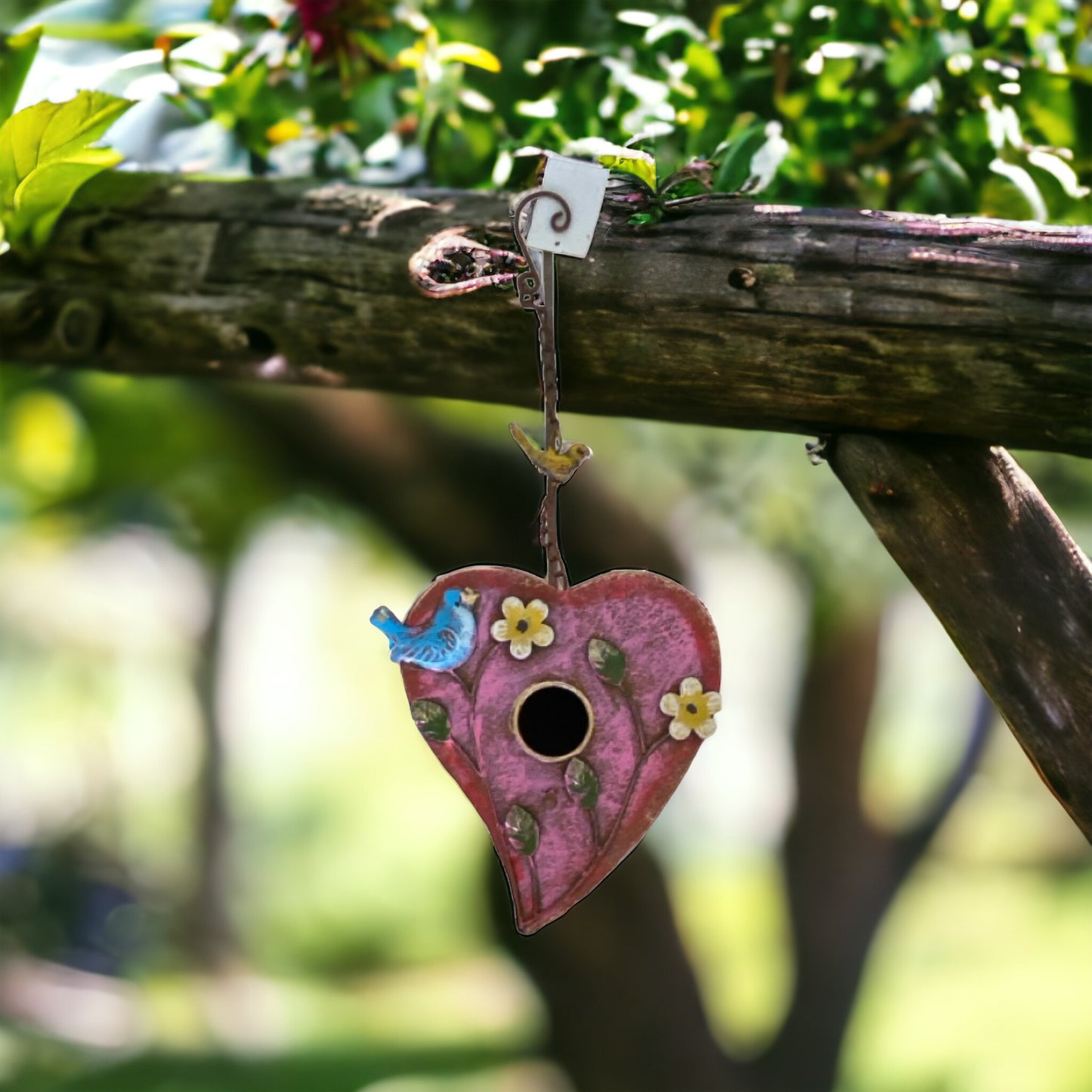 Bird House Heart Hanging Rustic - The Renmy Store Homewares & Gifts 