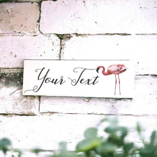 Flamingo Custom Personalised Sign - The Renmy Store Homewares & Gifts