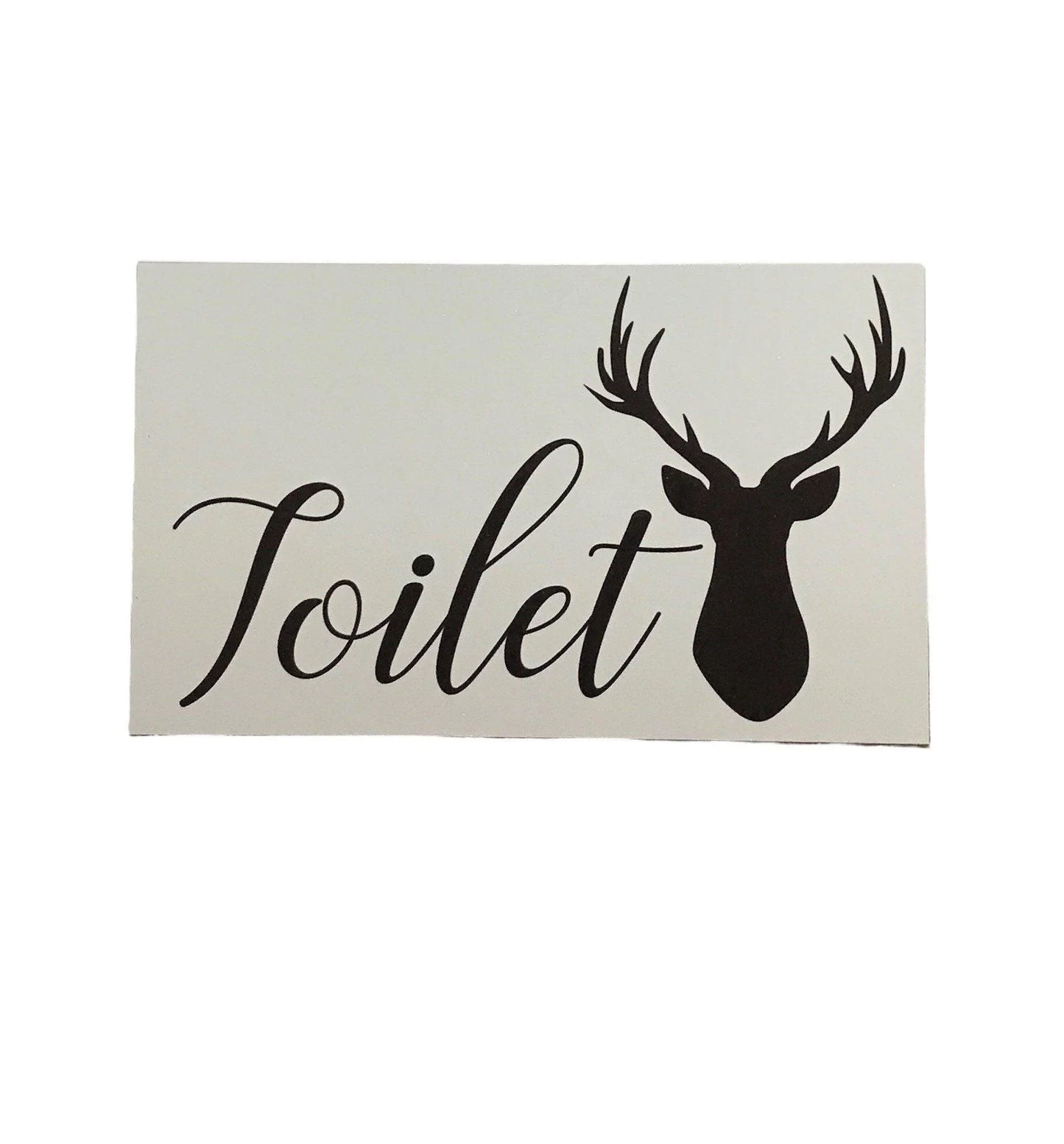 Stag Deer Door Room Sign Toilet Laundry Bathroom - The Renmy Store Homewares & Gifts
