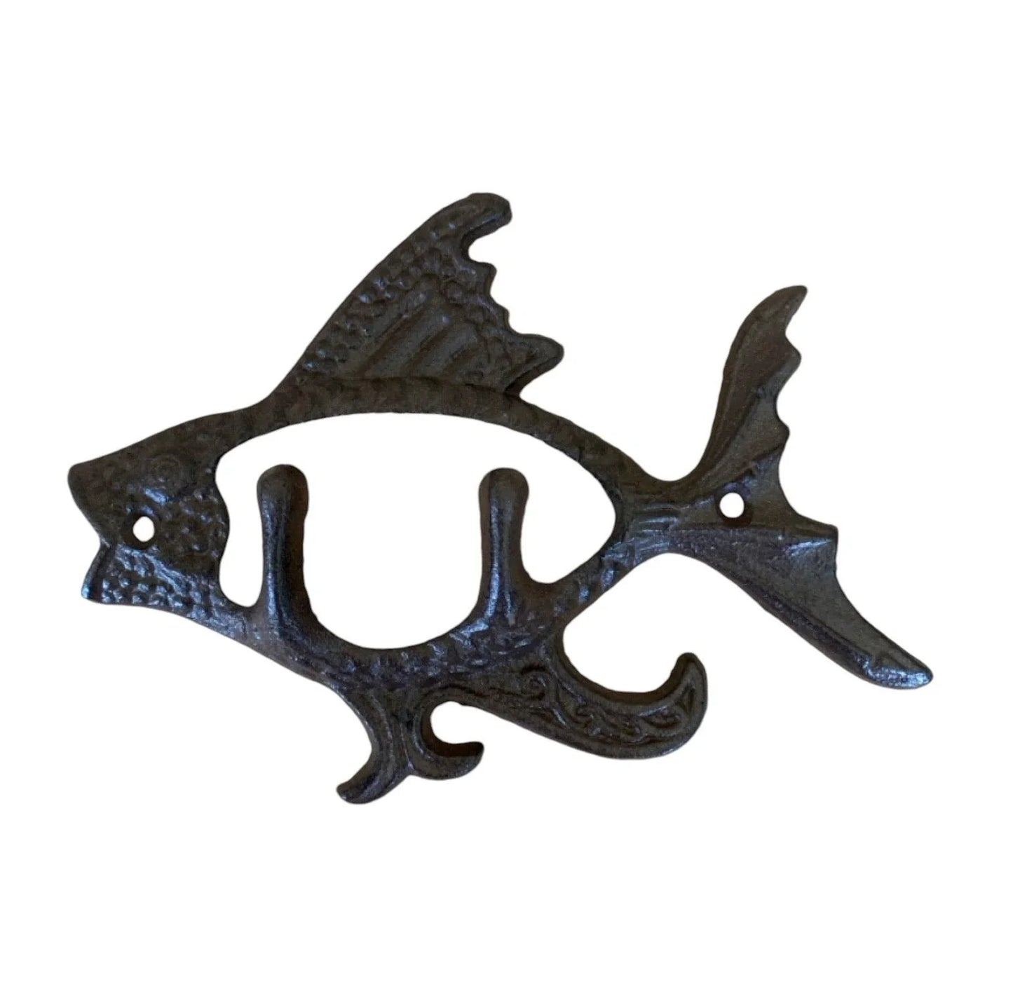 Hook Fish Cast Iron Rustic - The Renmy Store Homewares & Gifts