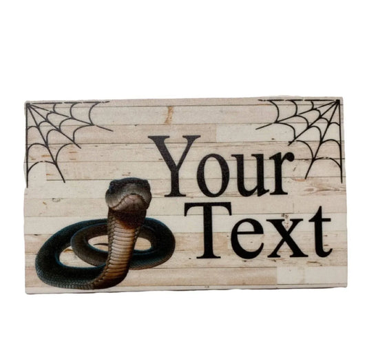 Snake Custom Personalised Sign - The Renmy Store Homewares & Gifts