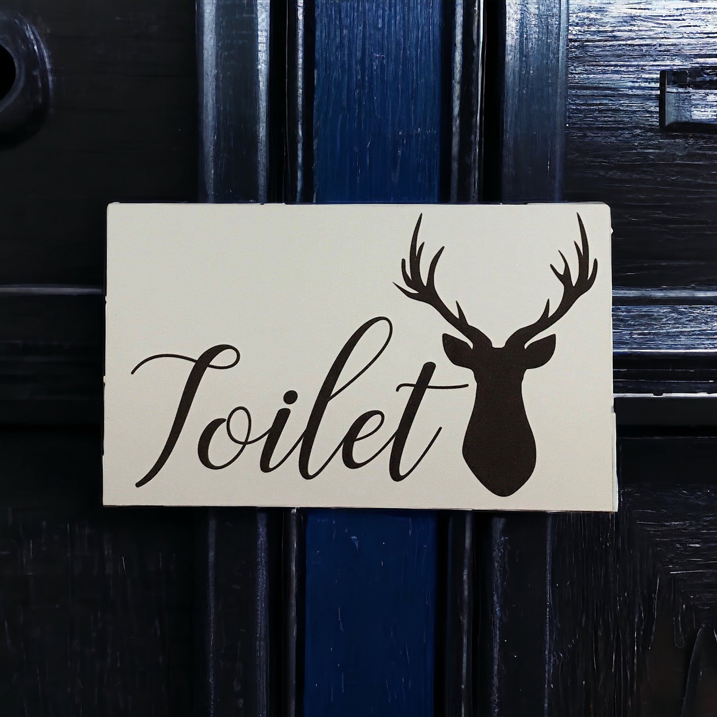 Stag Deer Door Room Sign Toilet Laundry Bathroom - The Renmy Store Homewares & Gifts 