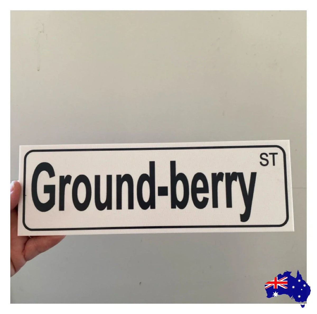 Street Grey Custom Personalised Sign - The Renmy Store Homewares & Gifts