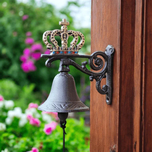 Doorbell Crown Royal Vintage Antique Cast Iron - The Renmy Store Homewares & Gifts