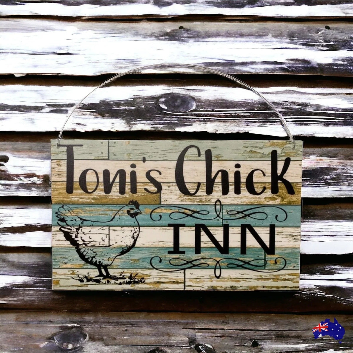 Chicken Chick Inn Custom Personalised Sign - The Renmy Store Homewares & Gifts