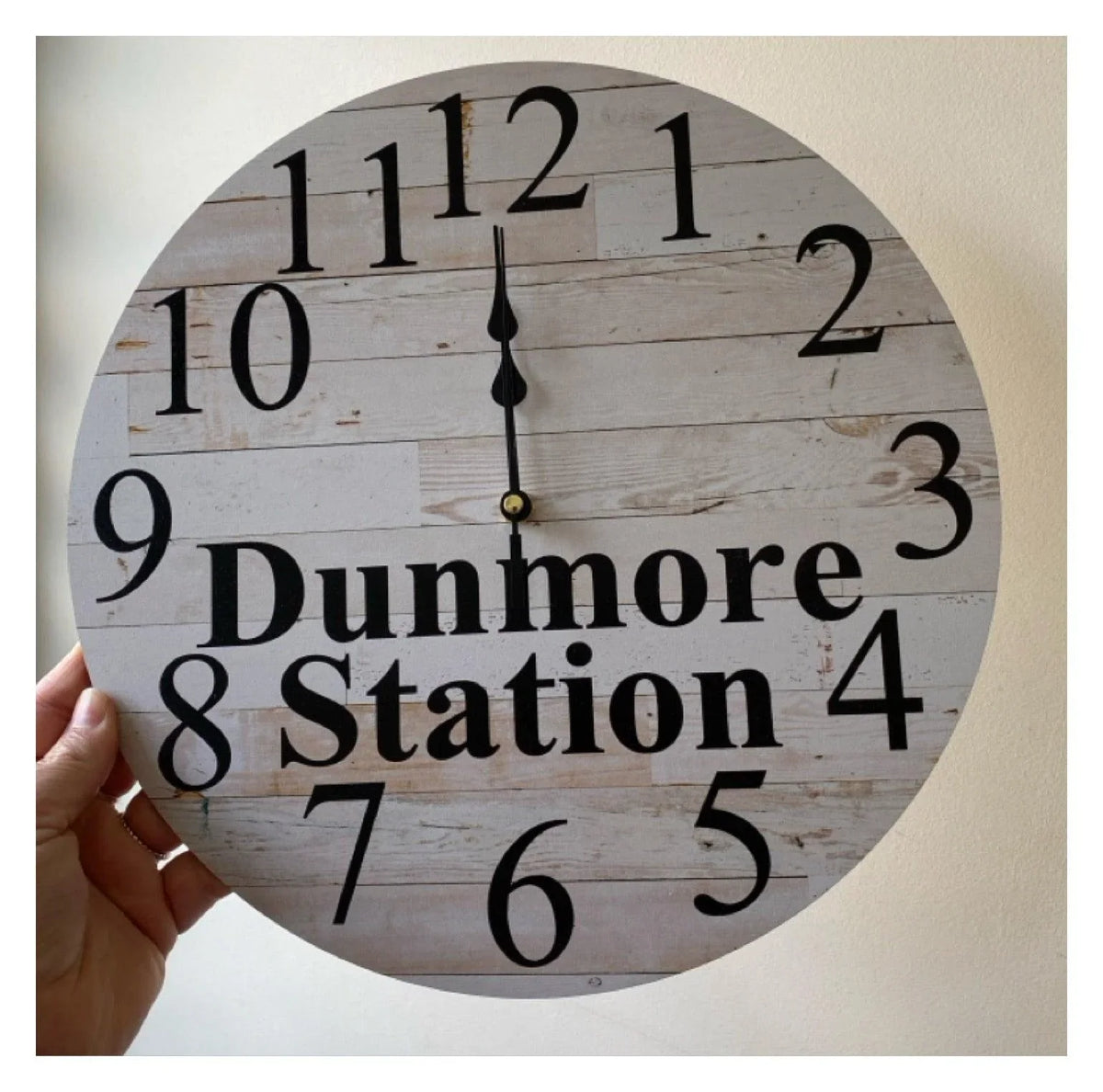 Clock Wall Wooden Custom Personalised Aussie Made - The Renmy Store Homewares & Gifts