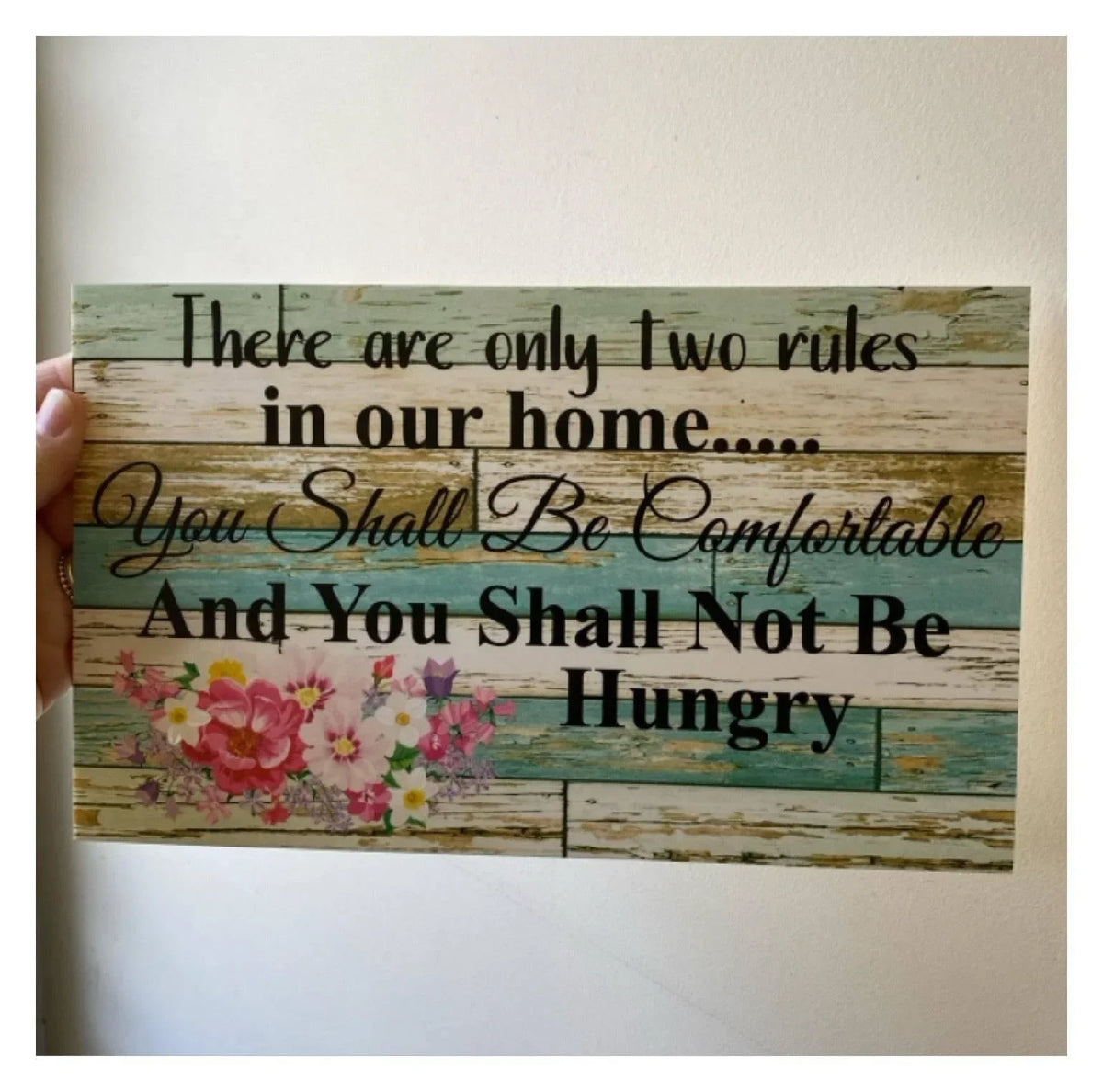 Floral Spring Pink Cottage Custom Sign - The Renmy Store Homewares & Gifts