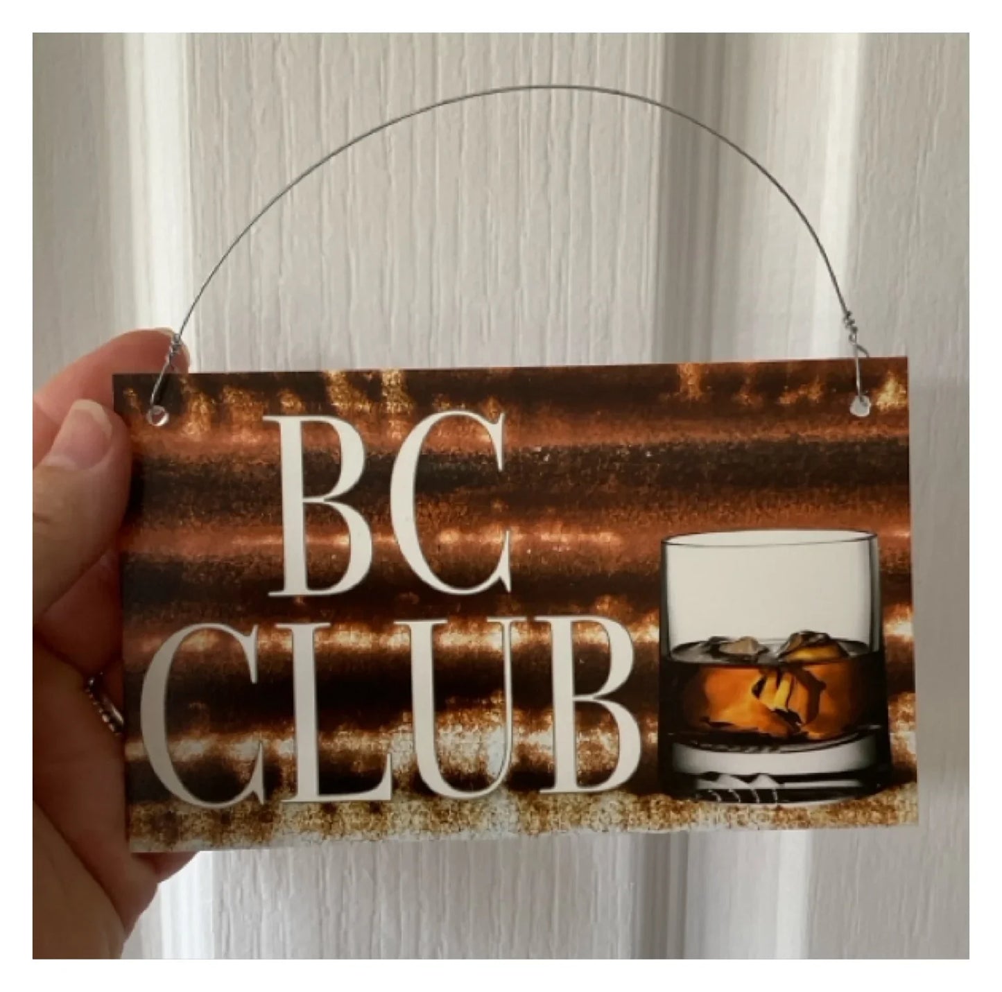 Scotch Bar Rustic Rust Custom Personalised Sign - The Renmy Store Homewares & Gifts