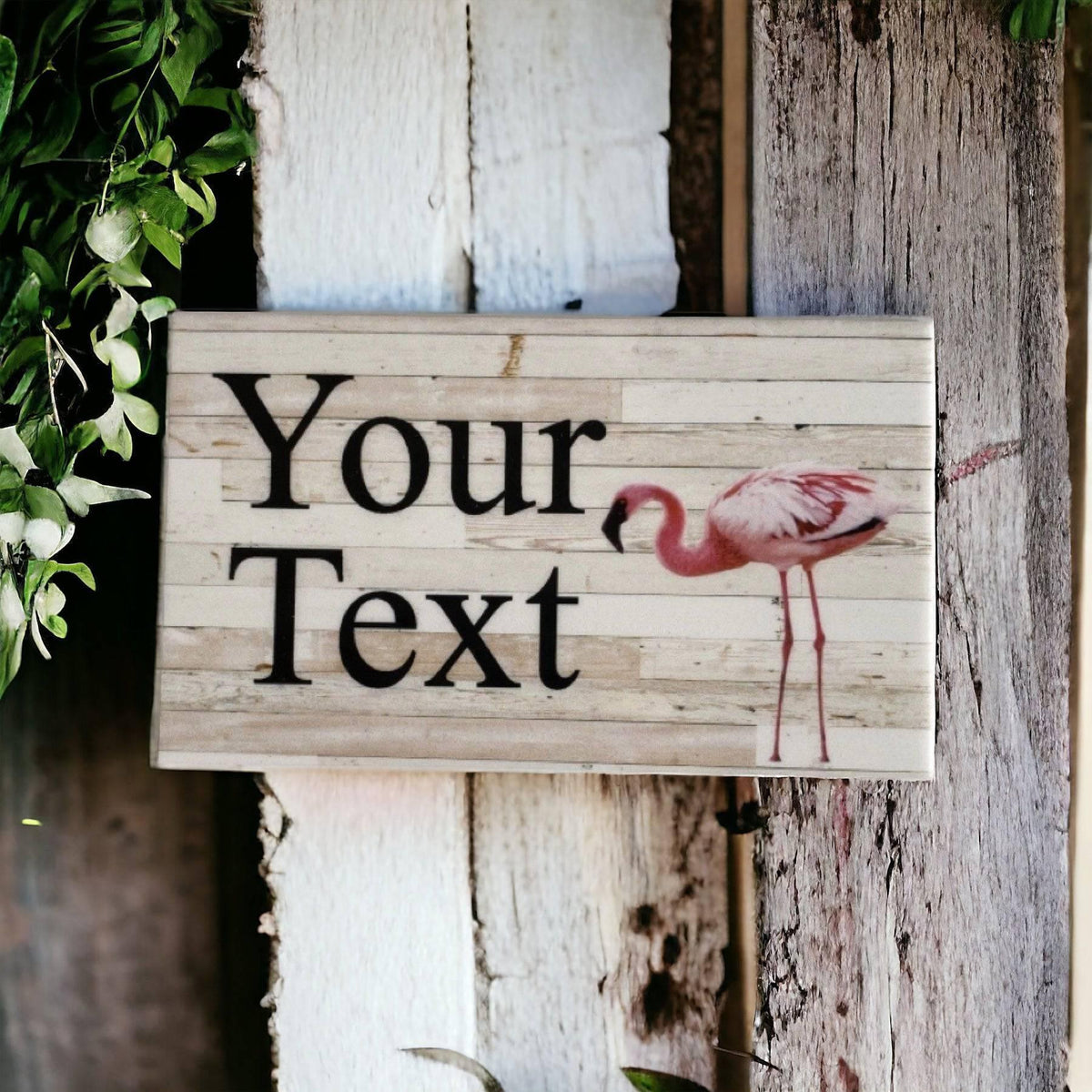 Flamingo Pink Custom Personalised Sign - The Renmy Store Homewares & Gifts
