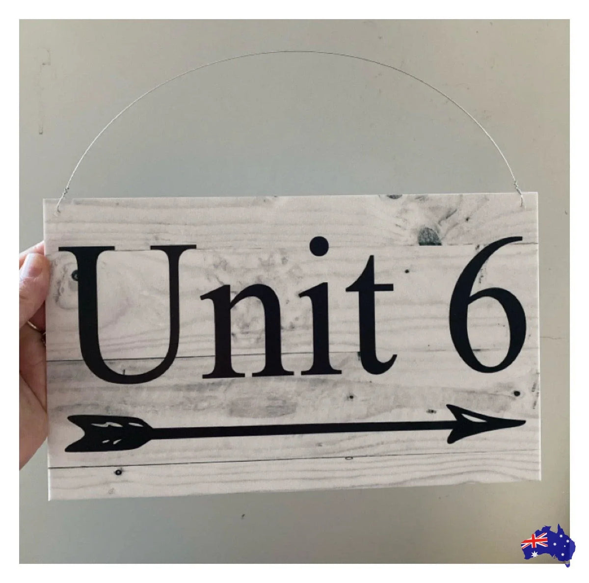 Custom Personalised Arrow Rustic Grey Direction Sign - The Renmy Store Homewares & Gifts