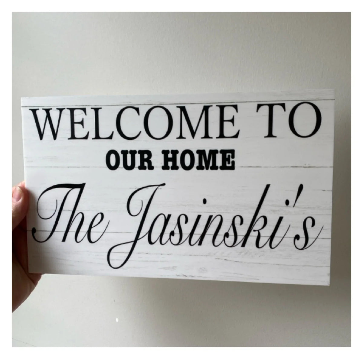 Welcome To Our Home Custom Family Name Sign - The Renmy Store Homewares & Gifts