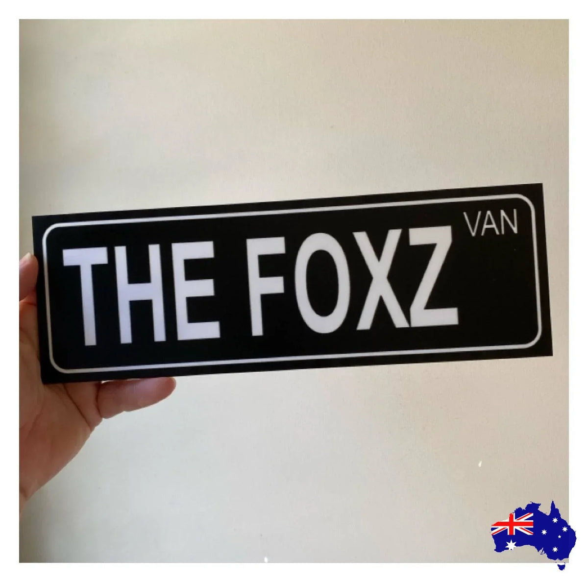 Street Black Custom Personalised Sign - The Renmy Store Homewares & Gifts