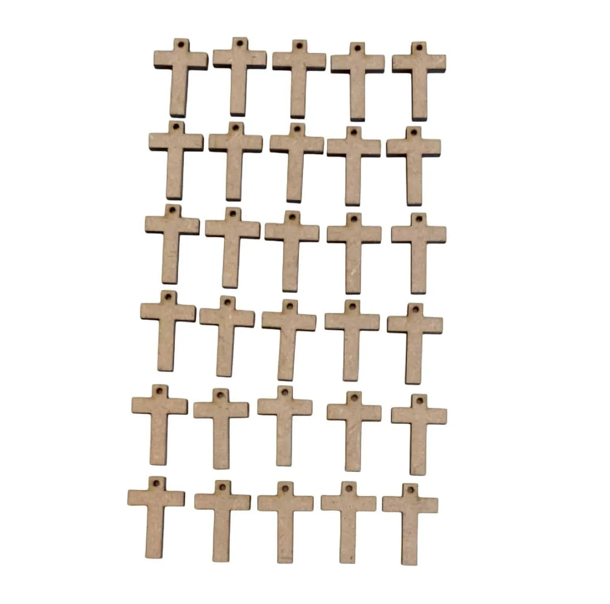 Cross Crosses with Hole MDF Shape DIY Raw Cut Out Art Craft Decor 3cm - The Renmy Store Homewares & Gifts