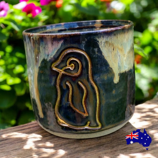 Mug Cup Penguin Pottery Ceramic Aussie Made Limited Edition - The Renmy Store Homewares & Gifts