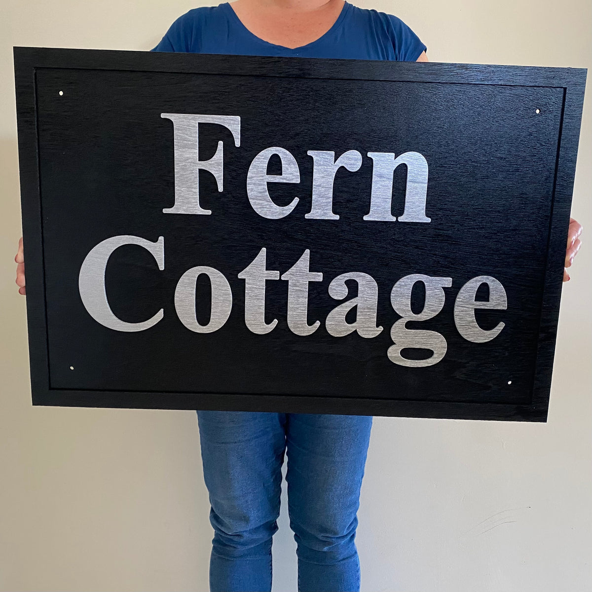 Custom Cottage & Residence Sign | Personalised Timber Hanging & Wall Property Sign | Aussie Made
