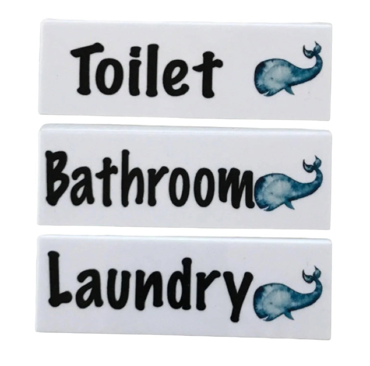 Whale Toilet Laundry Bathroom Door Sign - The Renmy Store Homewares & Gifts