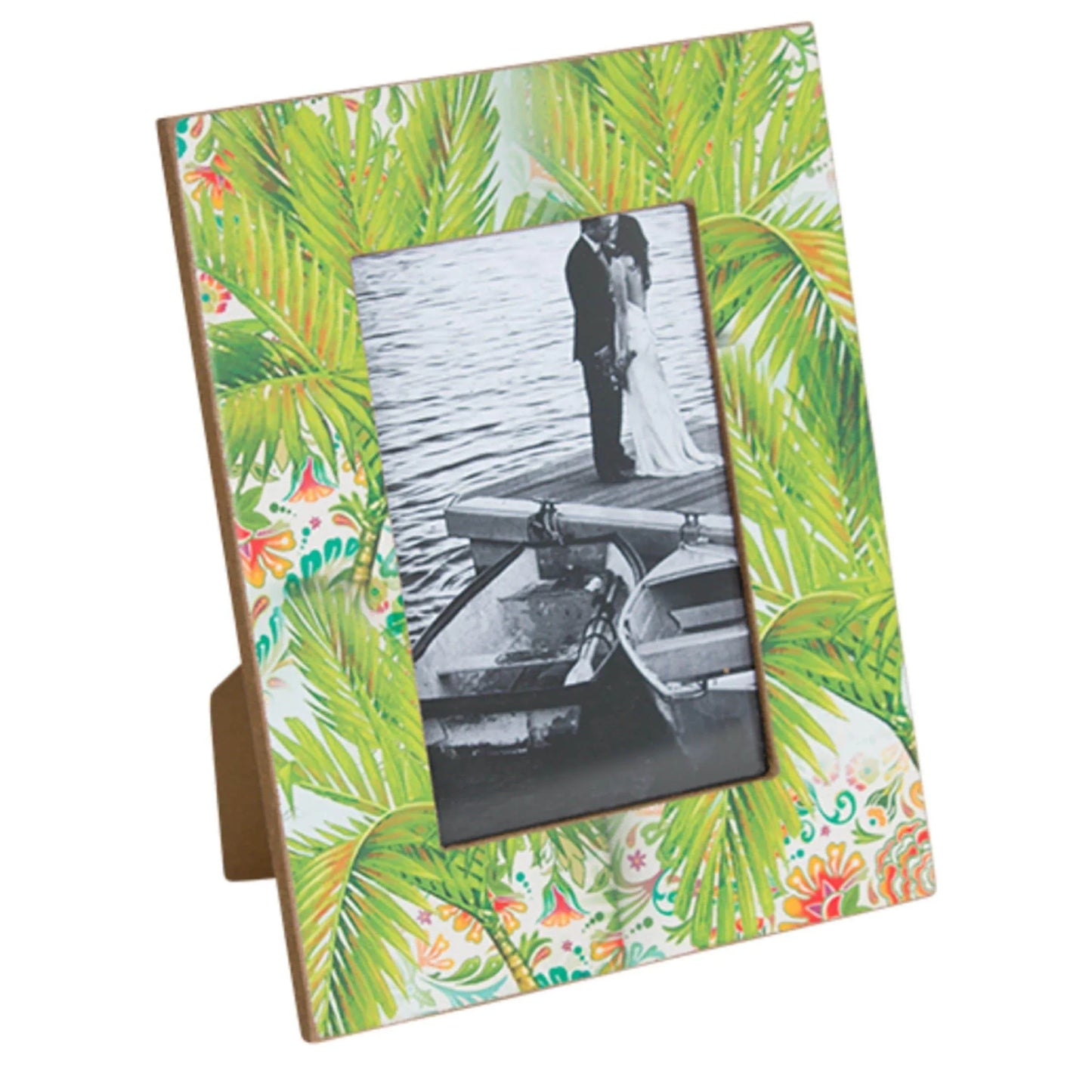 Photo Frame Wooden Tropical Beach House Green - Palm 3463 - The Renmy Store Homewares & Gifts