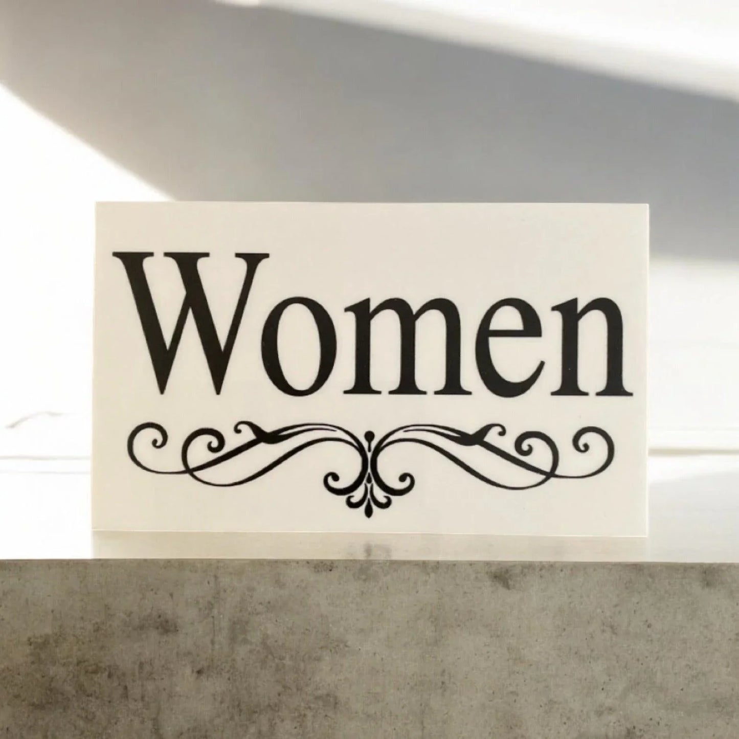Toilet Door Women Men White Toilets Sign - The Renmy Store Homewares & Gifts
