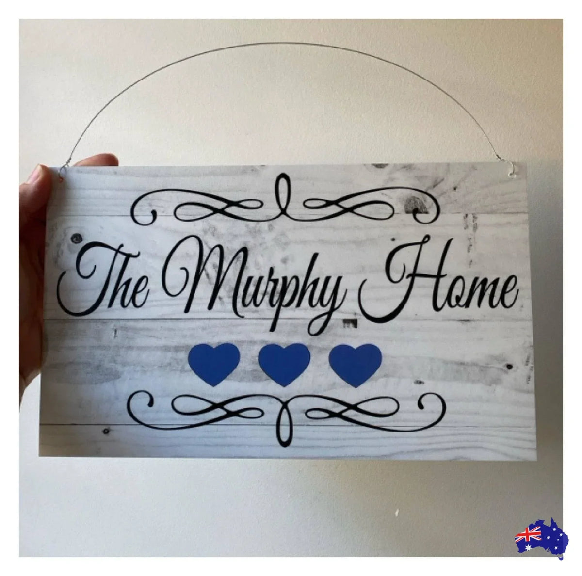 Custom Personalised Haven Cottage Home Rustic Scrolls Sign - The Renmy Store Homewares & Gifts