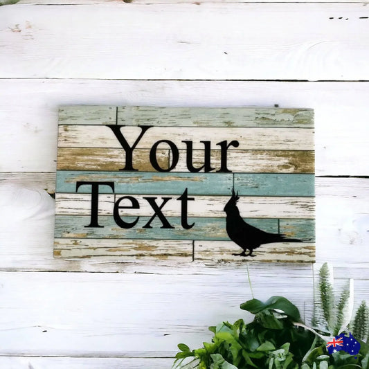 Bird Custom Personalised Parrot Sign - The Renmy Store Homewares & Gifts