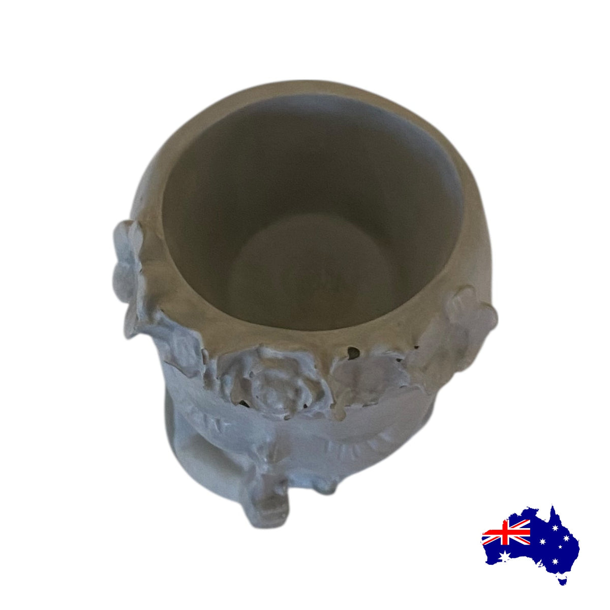 Flower Girl Princess Planter Set of 2 | Handmade Concrete Aussie Made Cottage Decor