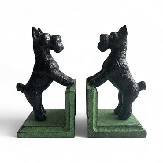 Book Ends Bookend Dog Black Scottish Highland Cast Iron