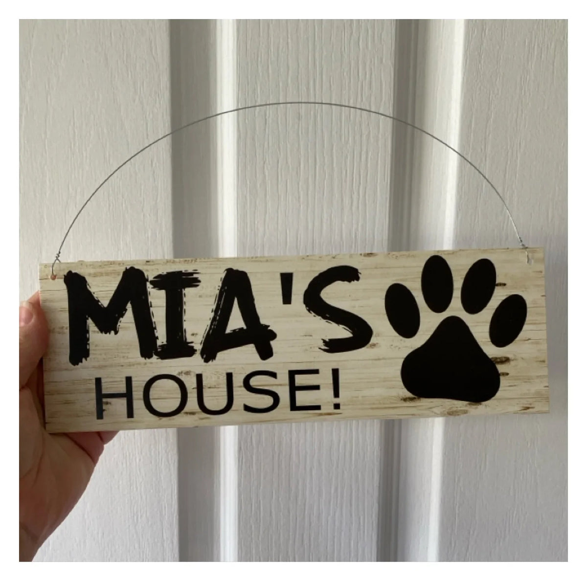 Dog Kennel House Custom Personalised Pets Name Sign - The Renmy Store Homewares & Gifts