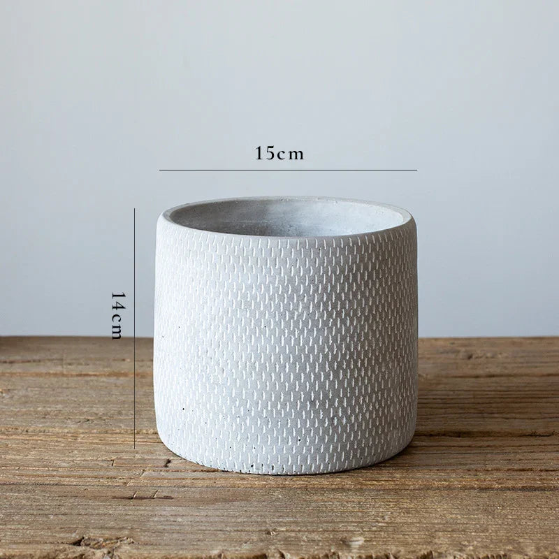 Planter Pot Garden Modern Rustic Stone - The Renmy Store Homewares & Gifts