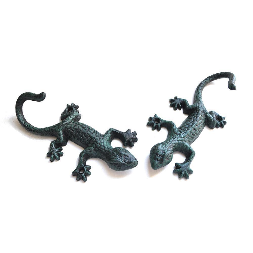 Wrought Iron Gecko Hook Cast Iron Garden Hook - The Renmy Store Homewares & Gifts