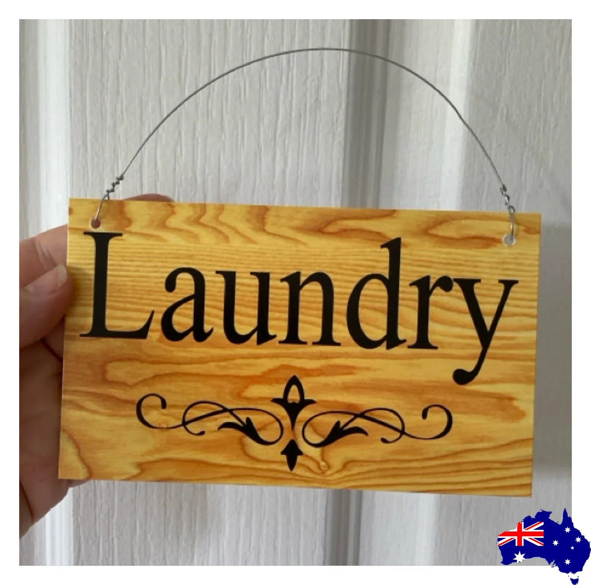 Timber Style Your Text Custom Wording Sign - The Renmy Store Homewares & Gifts