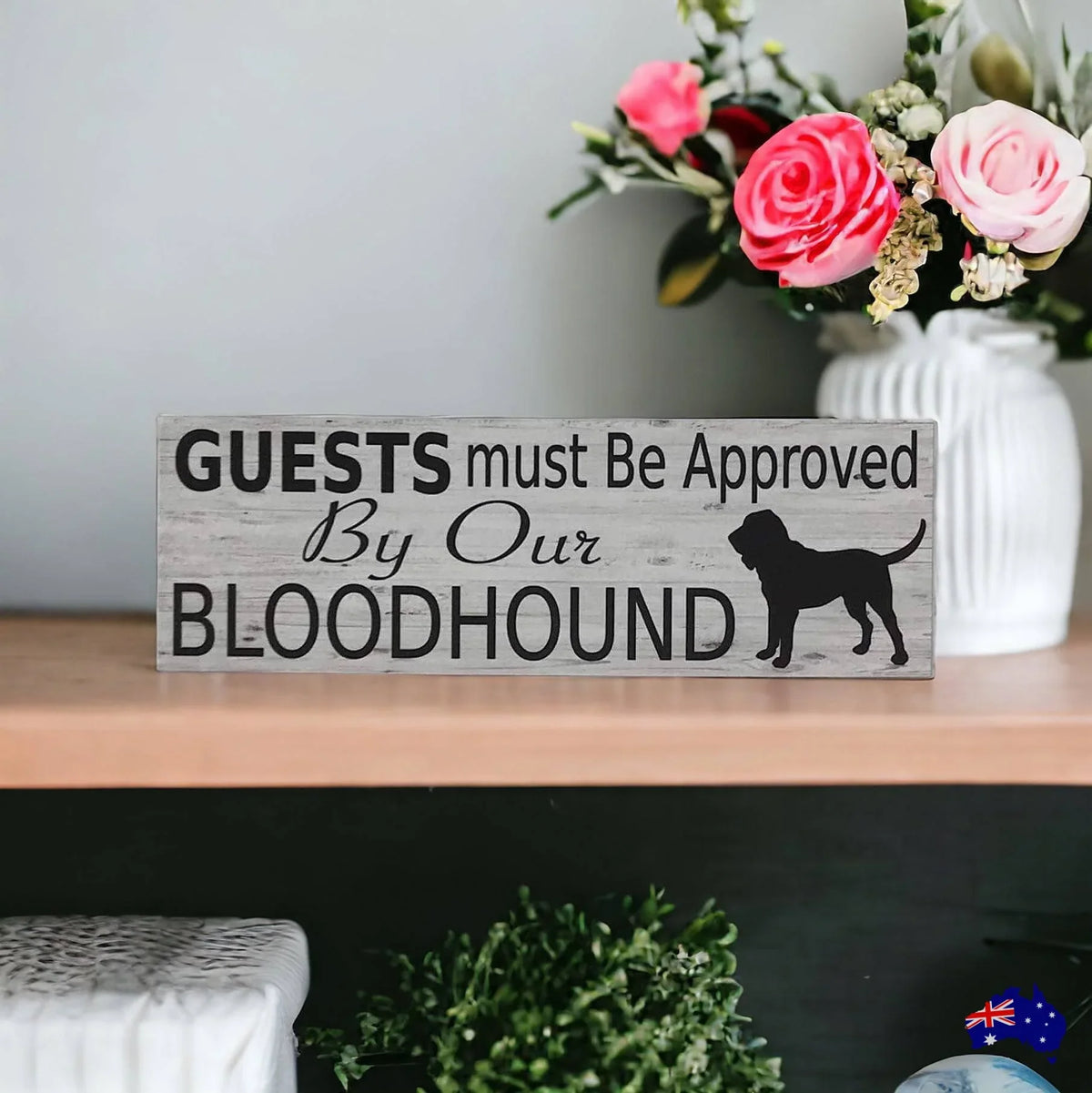 Bloodhound Dog Guests Sign - The Renmy Store Homewares & Gifts