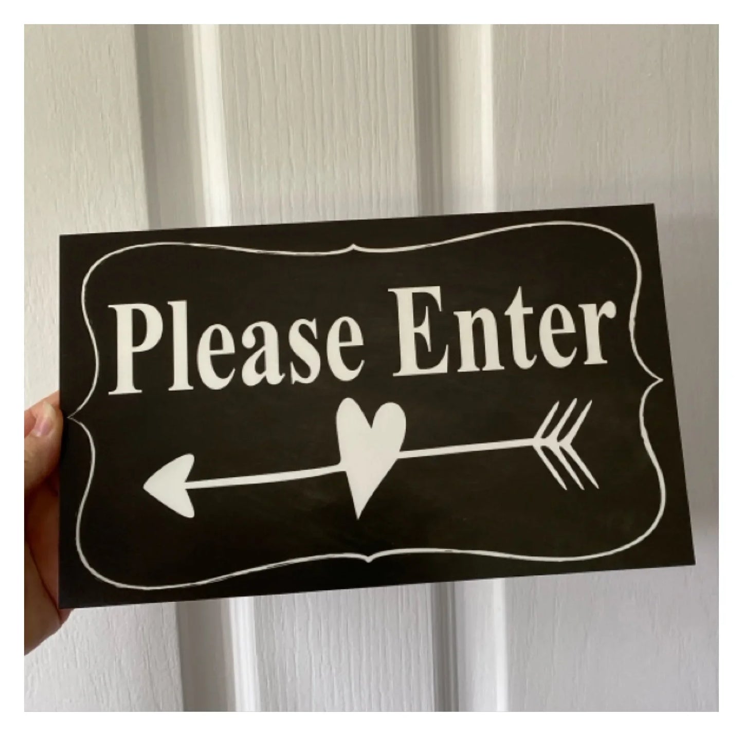 Custom Personalised Arrow Vintage Black Sign - The Renmy Store Homewares & Gifts