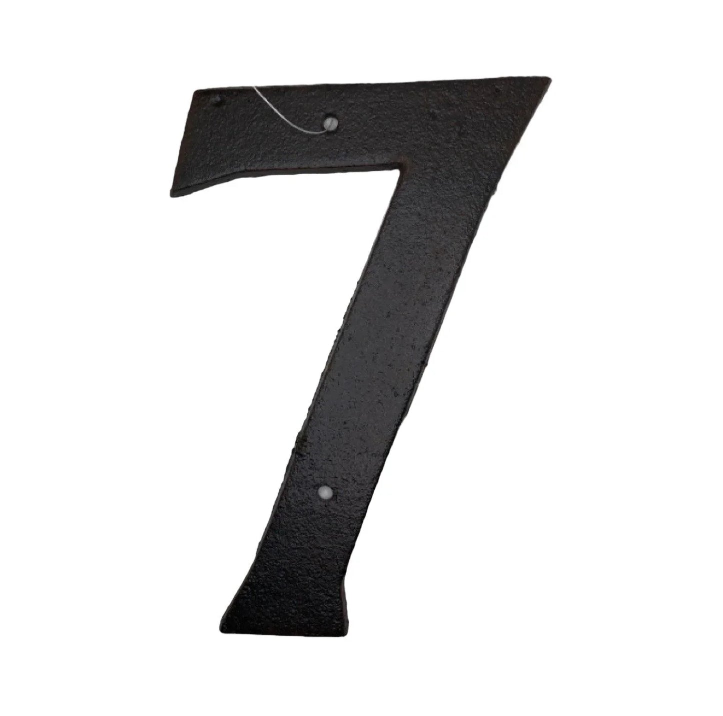 Number 7 Cast Iron Metal House Street Fence Wall Letterbox Large 16cm - The Renmy Store Homewares & Gifts