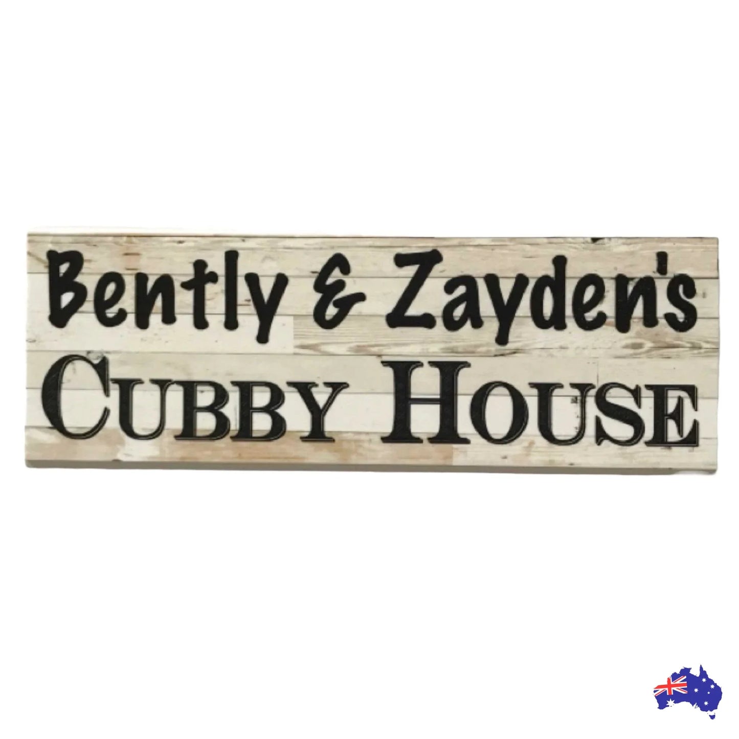 Cubby House Custom Personalised Kids Name Sign - The Renmy Store Homewares & Gifts