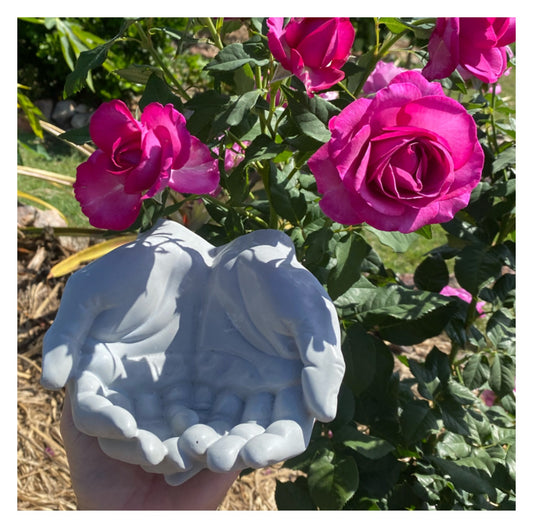 Handmade Concrete Hands Planter Key Holder Tip Jar Business Card Holder - Australian Made