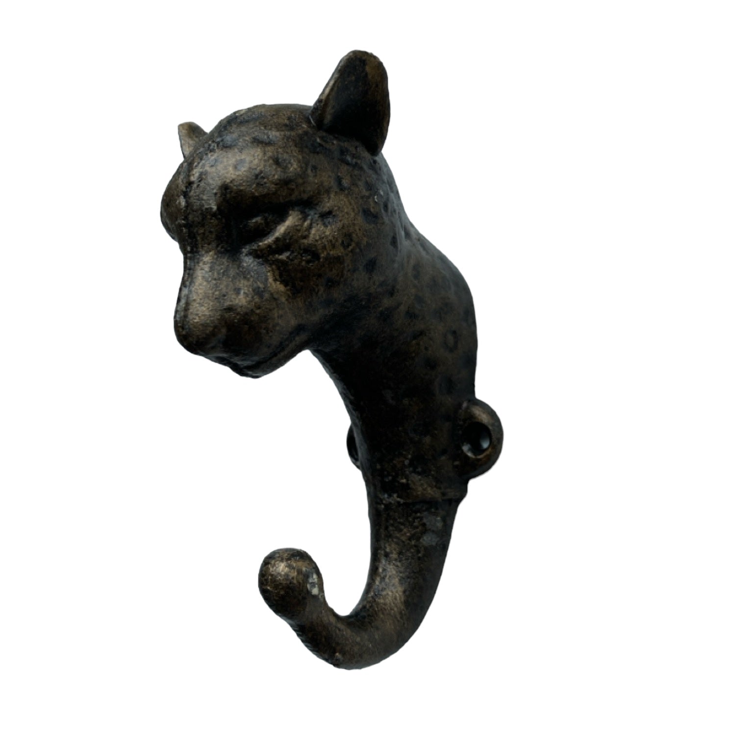 Cheetah Cat Rustic Hook - The Renmy Store Homewares & Gifts 