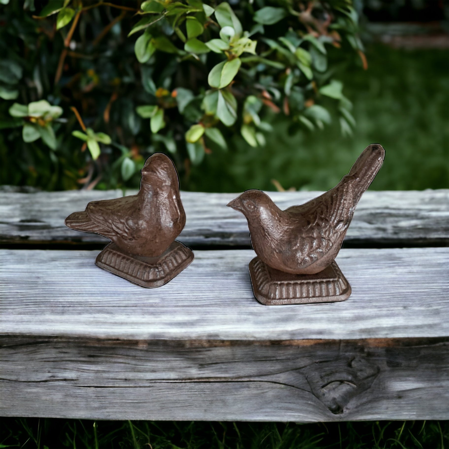 Dove Pair Bird Iron Garden Ornament - The Renmy Store Homewares & Gifts 