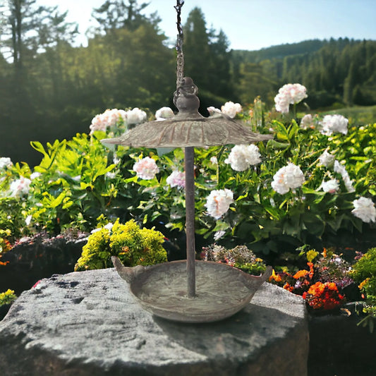 Bird Feeder Hanging Leaf with Birds - The Renmy Store Homewares & Gifts