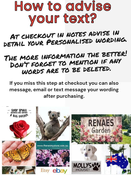 Street Green Custom Personalised Sign - The Renmy Store Homewares & Gifts