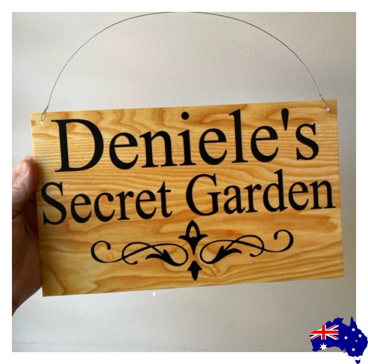Timber Style Your Text Custom Wording Sign - The Renmy Store Homewares & Gifts