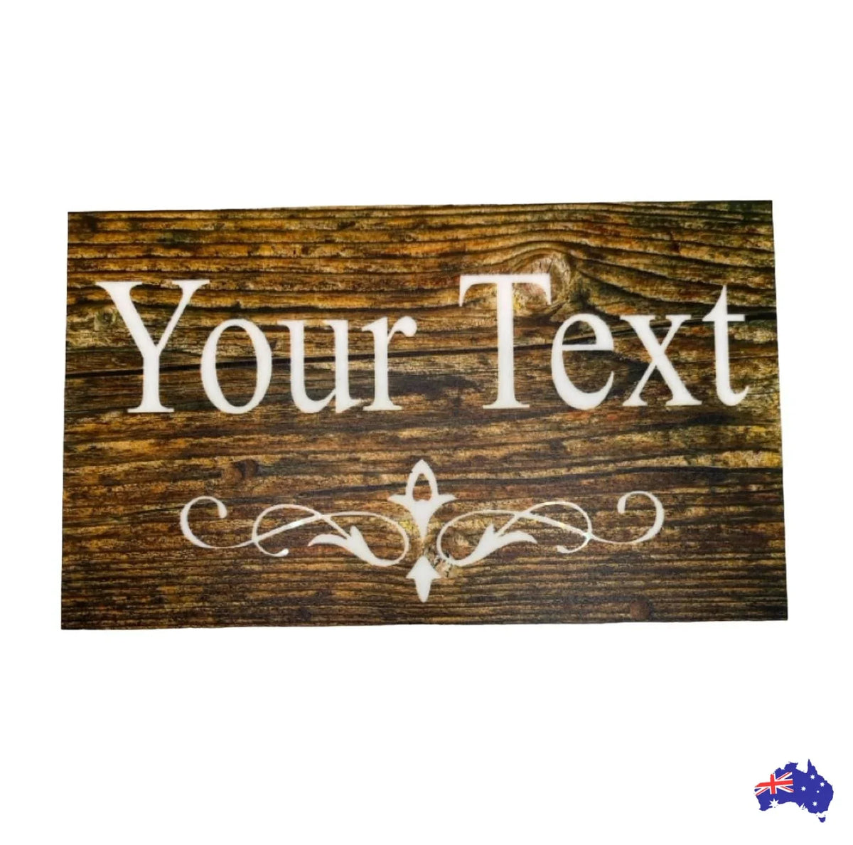 Custom Personalised Dark Wood Look Sign - The Renmy Store Homewares & Gifts