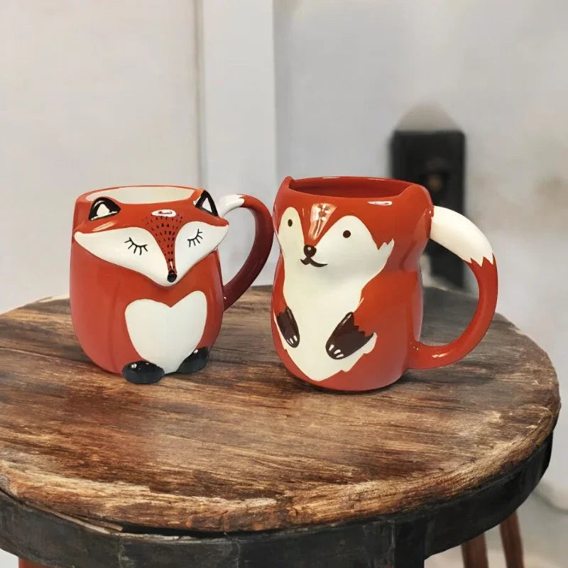 Fox Mug Coffee Ceramic - The Renmy Store Homewares & Gifts