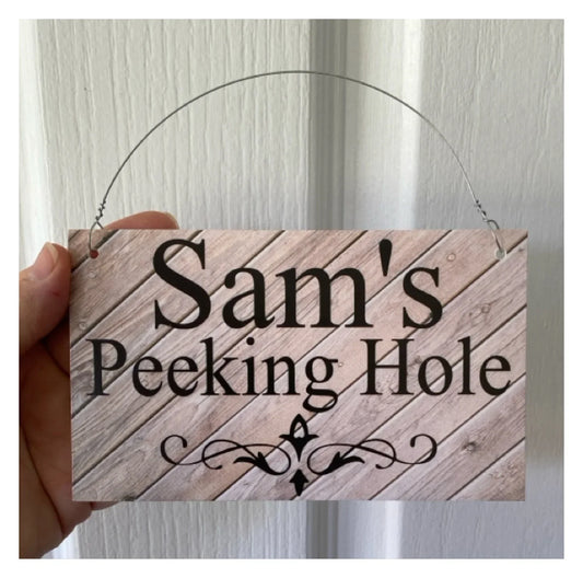 Custom Personalised Timber Rustic Deck Wood Sign