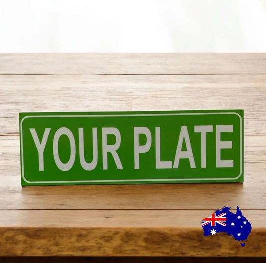 Number House Plate Custom Personalised Lime Green Sign - The Renmy Store Homewares & Gifts