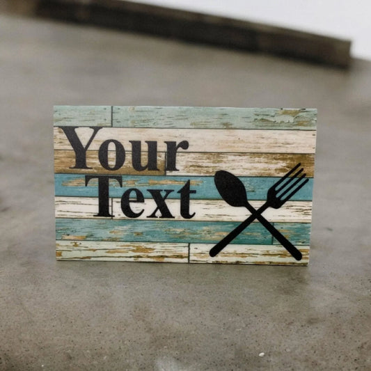 Kitchen Café Cook Chef Custom Wording Text Sign - The Renmy Store Homewares & Gifts