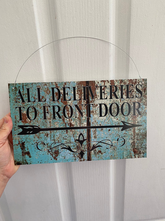 Aqua Timber Look Personalised Custom Sign | Outdoor Acrylic Aussie Made