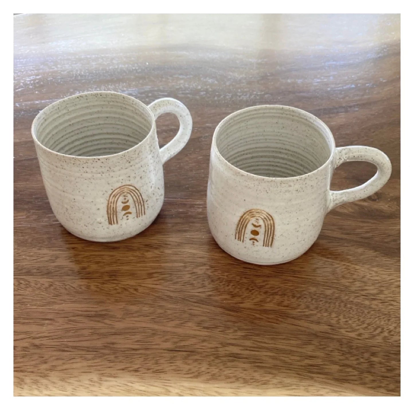 Mug Cup Rainbow Moon Pottery Ceramic Aussie Made - The Renmy Store Homewares & Gifts