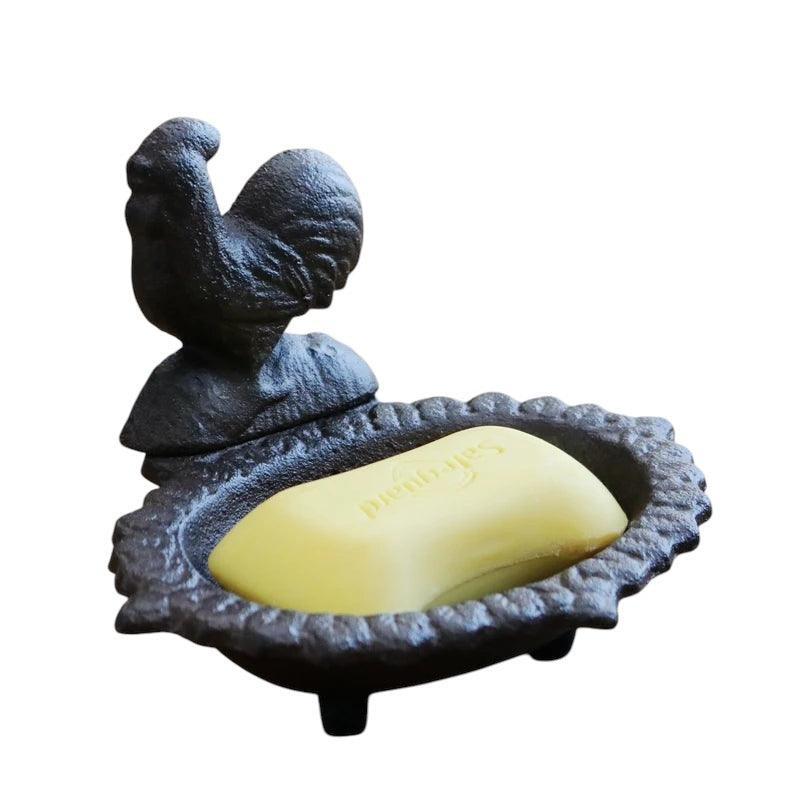 Soap Dish Cast Iron Rooster - The Renmy Store Homewares & Gifts